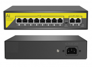 Hiseeu X1010B - 10-портовый настольный 100Mbps коммутатор с 8 портами РоE 120W (SW-POE-8) Hiseeu X1010B - 10-портовый настольный 100Mbps коммутатор с 8 портами РоE 120W (SW-POE-8)