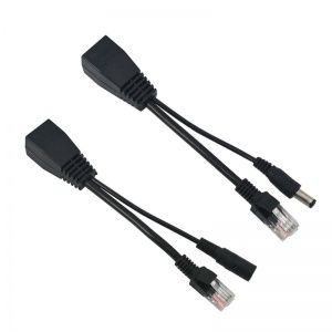 POE ������� - �������� - �������� ������� ��������� (RJ45+Jack 5.5 mm.) 12-48 �. ��� ���� Ethernet P