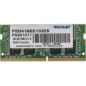     16GB PC17000 DDR4 SO PSD416G21332S PATRIOT