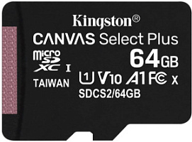 ����� ������ microSDXC UHS-I U1 KINGSTON Canvas Select Plus �� 64 �� (SDCS2/64GBSP) *