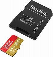   microSDHC UHS-I U3 SANDISK Extreme  64    SD