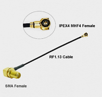   MHF4 IPEX4 IPX4 Female - SMA Female90   RG1.13(SMA F to MHF) 15