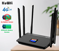 ���������� ������ 4G KuWfi CPF907-B � ������������� � LTE (cat.4) ������� �� 150 ����/� � WiFi