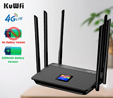 ���������� ������ 4G KuWfi CPF907-B � ������������� � LTE (cat.4) ������� �� 150 ����/� � WiFi