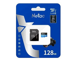 ����� ������ microSDXC UHS-I U1 NETAC P500 128 ��, 80 ��/�, Class 10, NT02P500STN-128G-R *