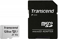 ����� ������ microSDHC UHS-I U3 TRANSCEND �� 128 �� � ������������ SD
